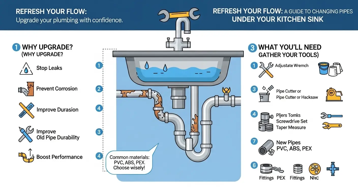 Changing Pipes under Kitchen Sink