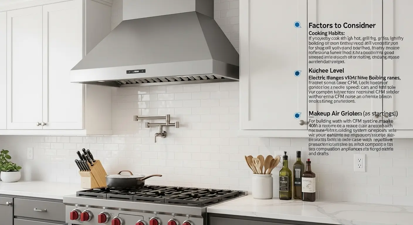 What is a Good Cfm for a Range Hood