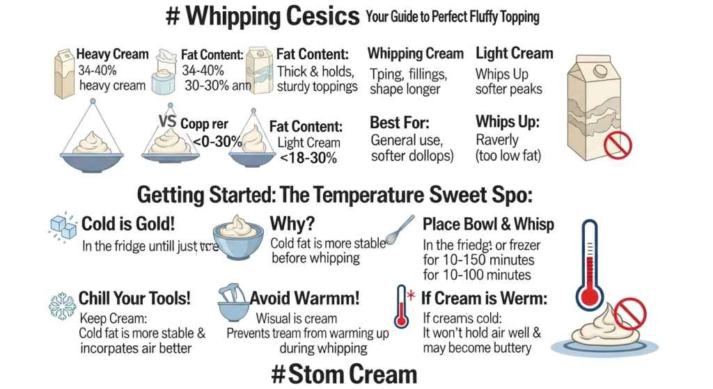 Whipping cream might seem simple, but mastering the basics can make a big difference in your results. The right cream and temperature can turn your whipped topping from runny to perfectly fluffy. Understanding these essentials gives you control and confidence in the kitchen.