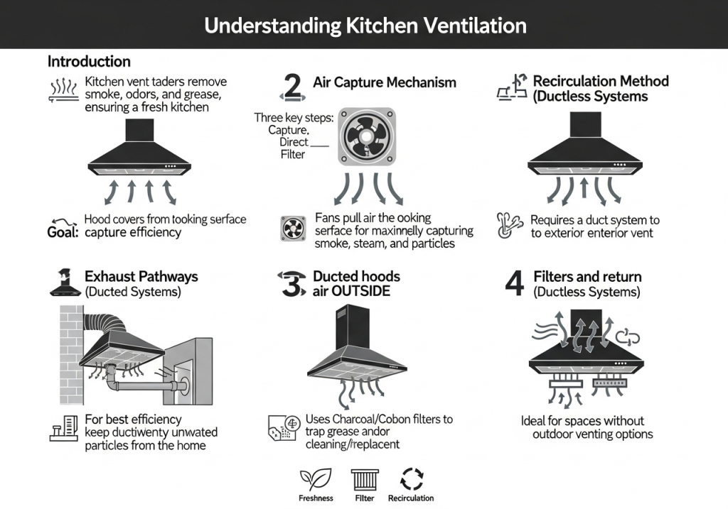 Kitchen vent hoods play a vital role in maintaining a fresh kitchen