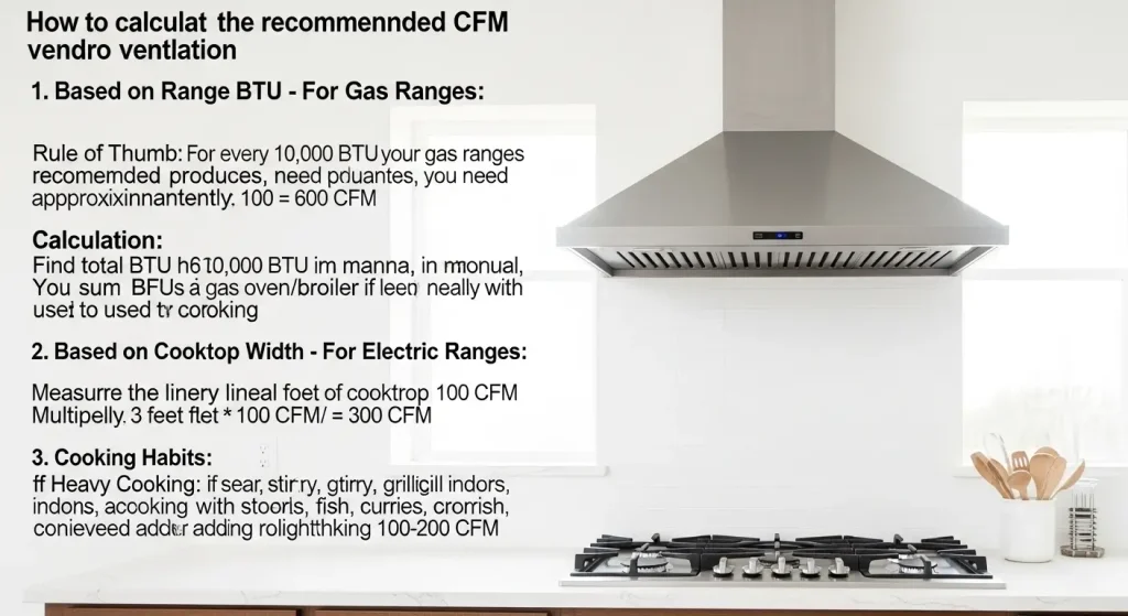 How to Calculate Cfm for Range Hood