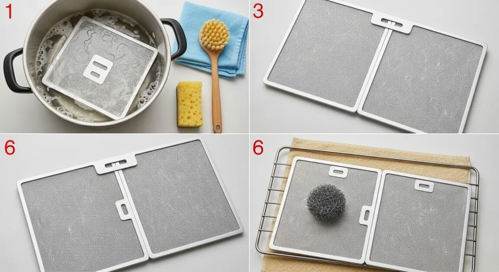 How to Clean Greasy Range Hood Filters