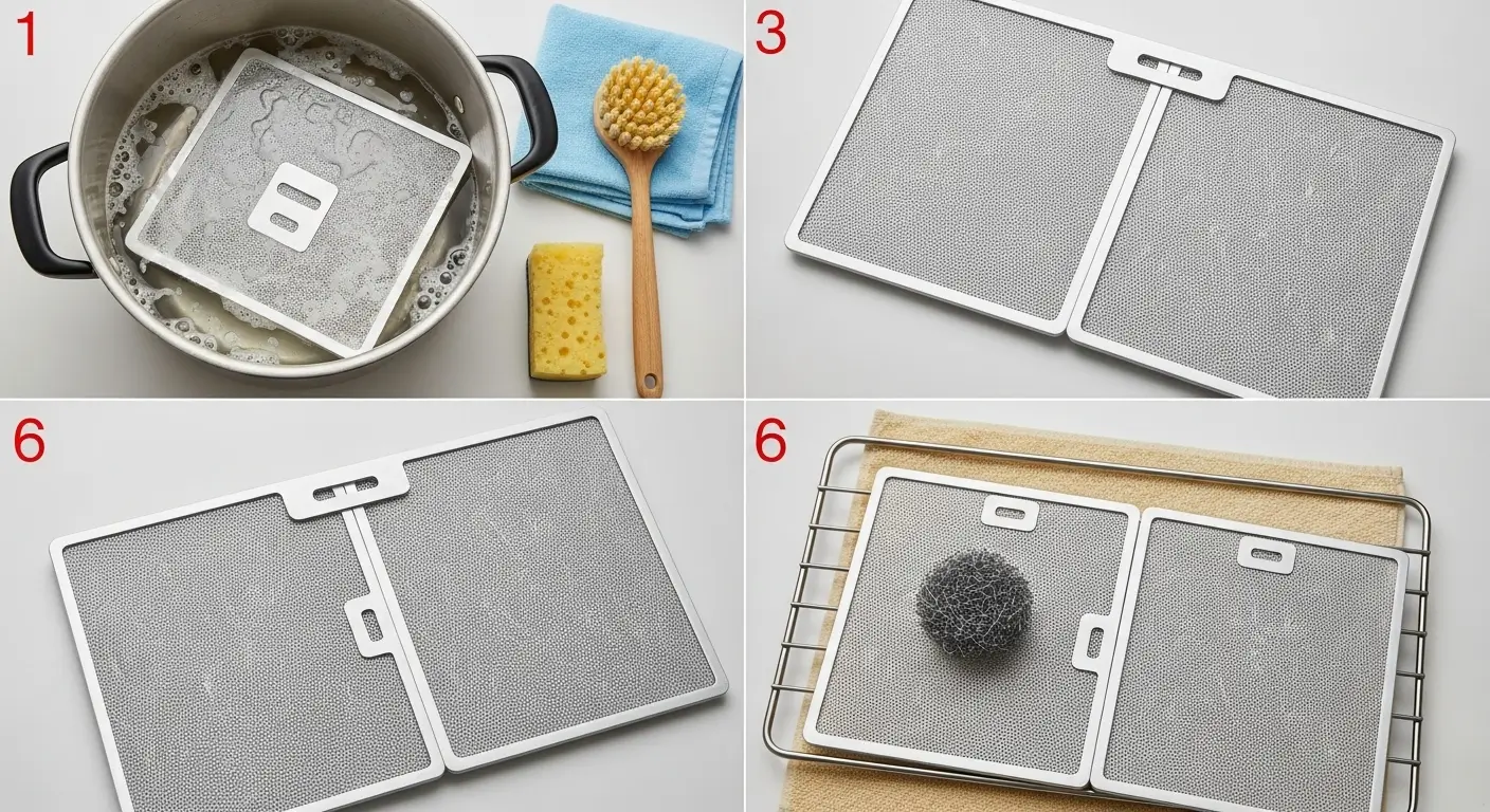 How to Clean Greasy Range Hood Filters