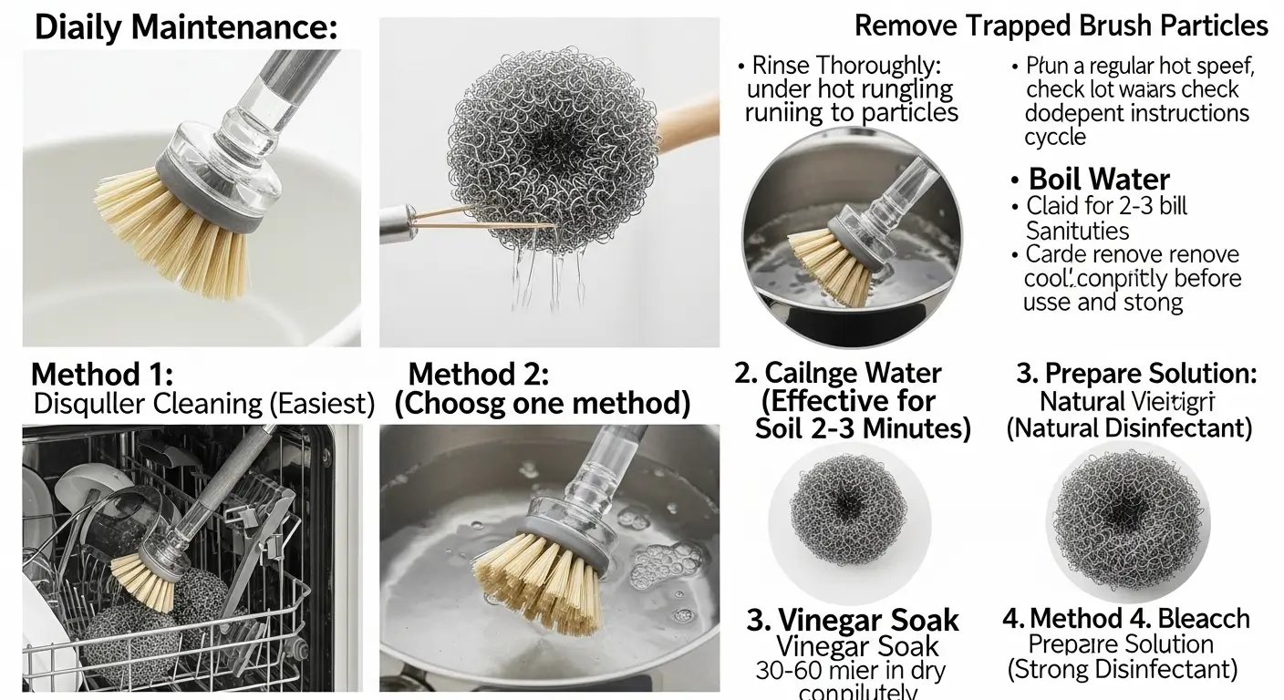 How to Clean Dish Scrub Brush