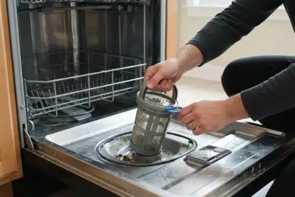 Removing the Dishwasher Filter