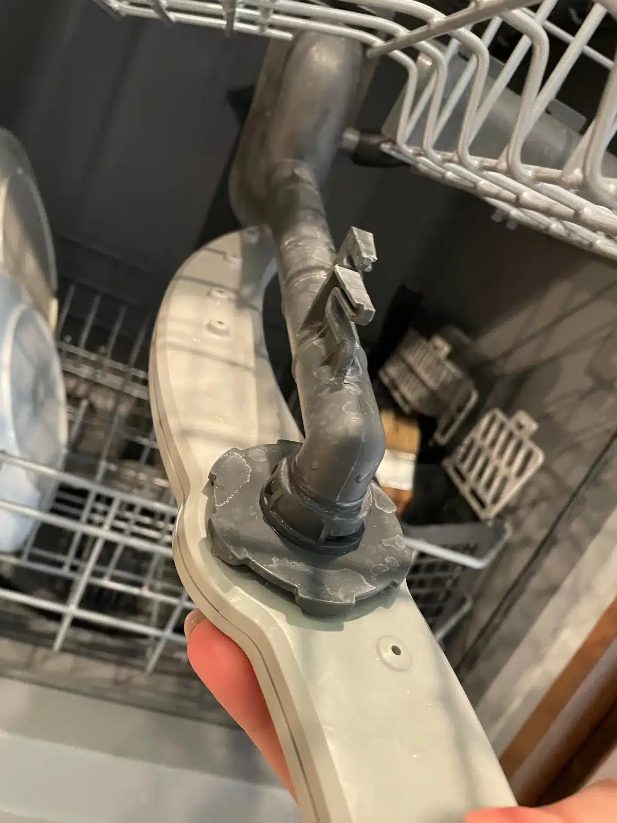 dishwasher sump spray arm
