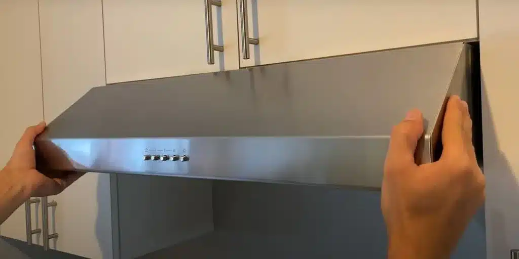 how to remove stove hood