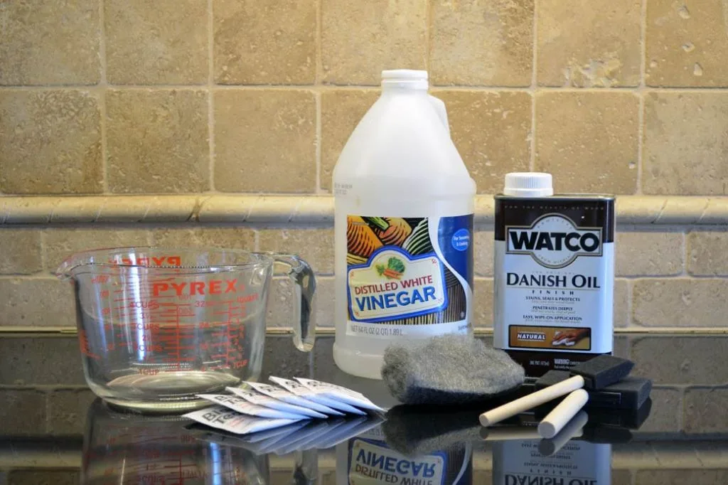 baking soda vinegar steel wool