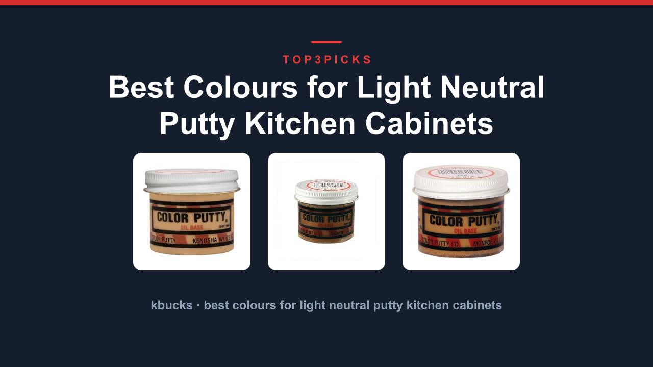 Best Colours for Light Neutral Putty Kitchen Cabinets