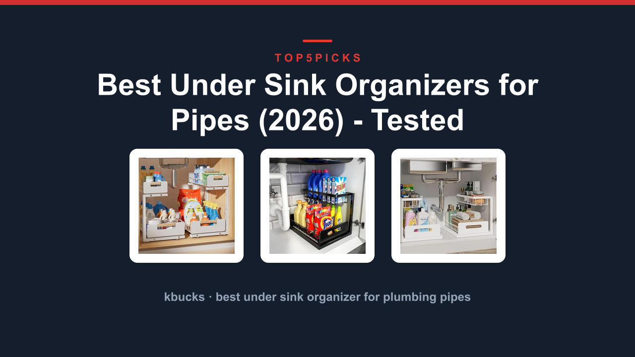 Best Under Sink Organizers for Pipes (2026) - Tested