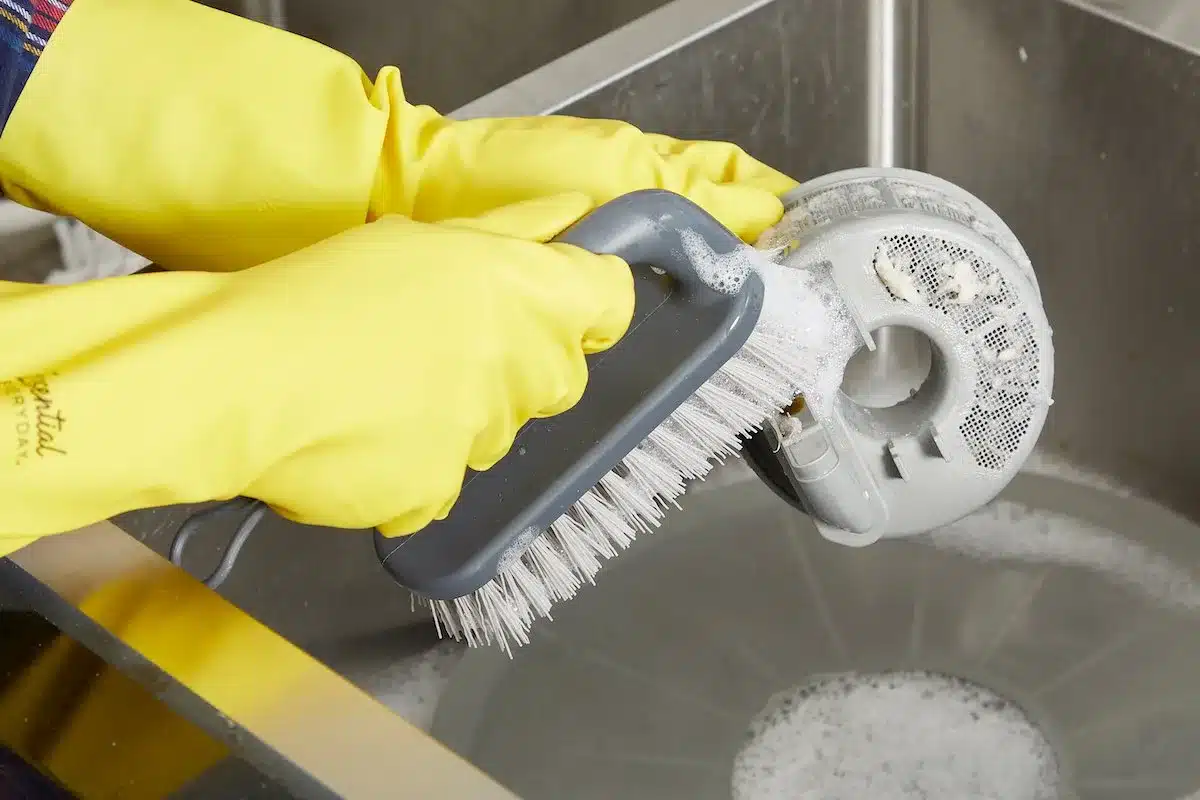 dishwasher filter cleaning