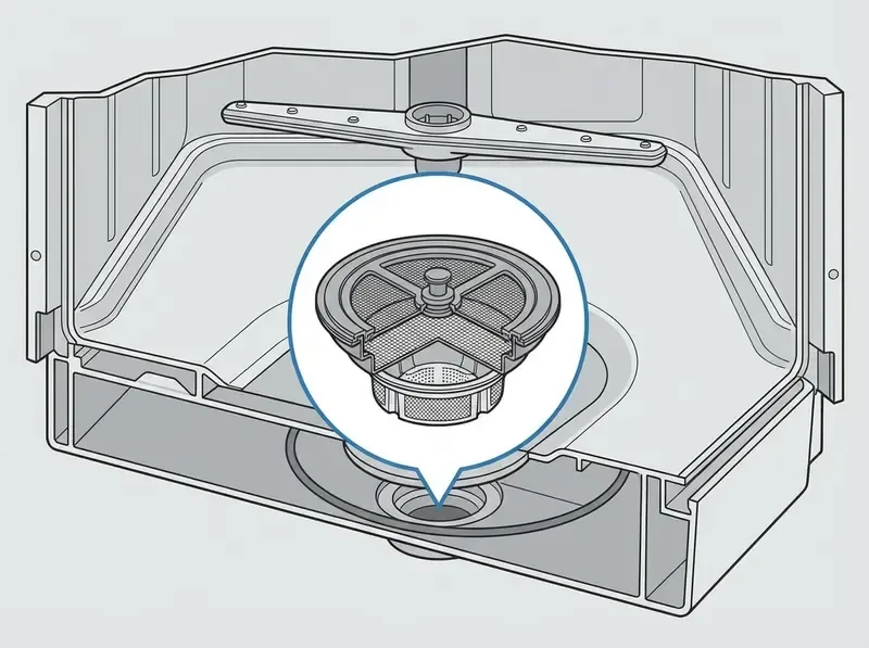 dishwasher filter types