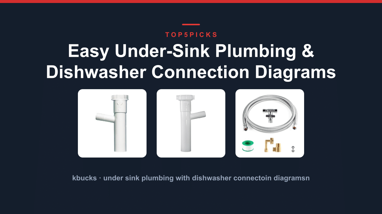 Easy Under-Sink Plumbing & Dishwasher Connection Diagrams