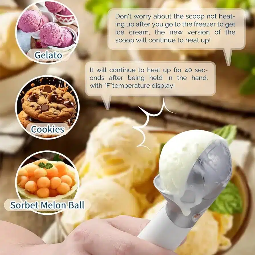 heated ice cream scoop user error