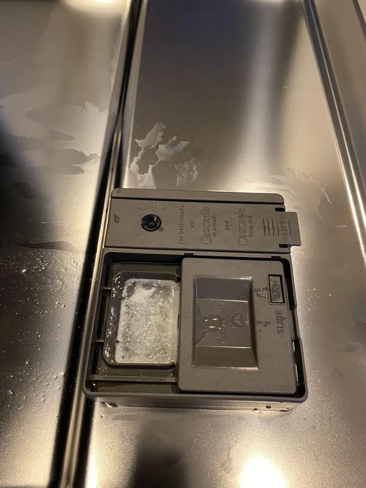how to clean a dishwasher dispenser