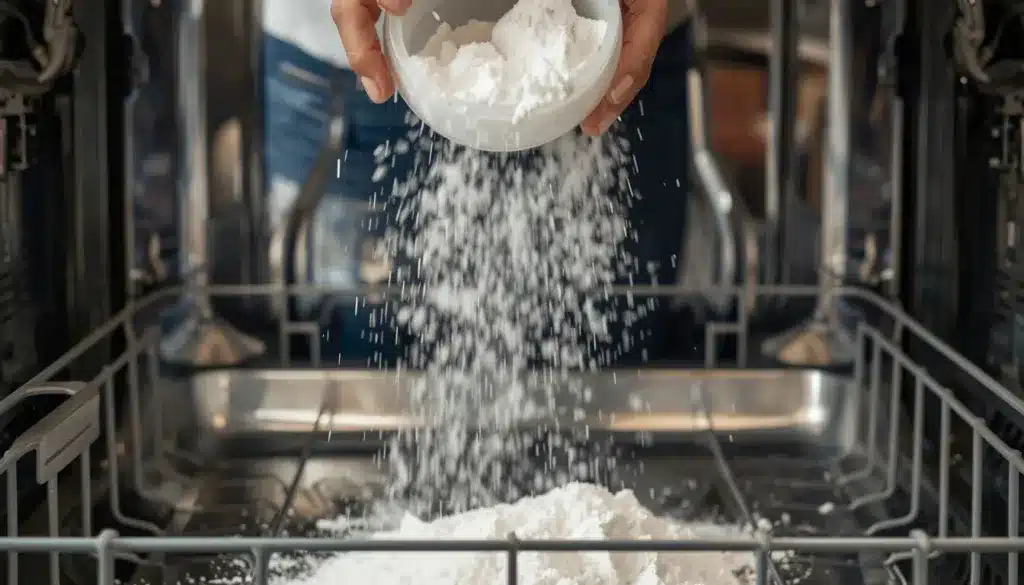 how to clean dishwasher with baking soda and vinegar