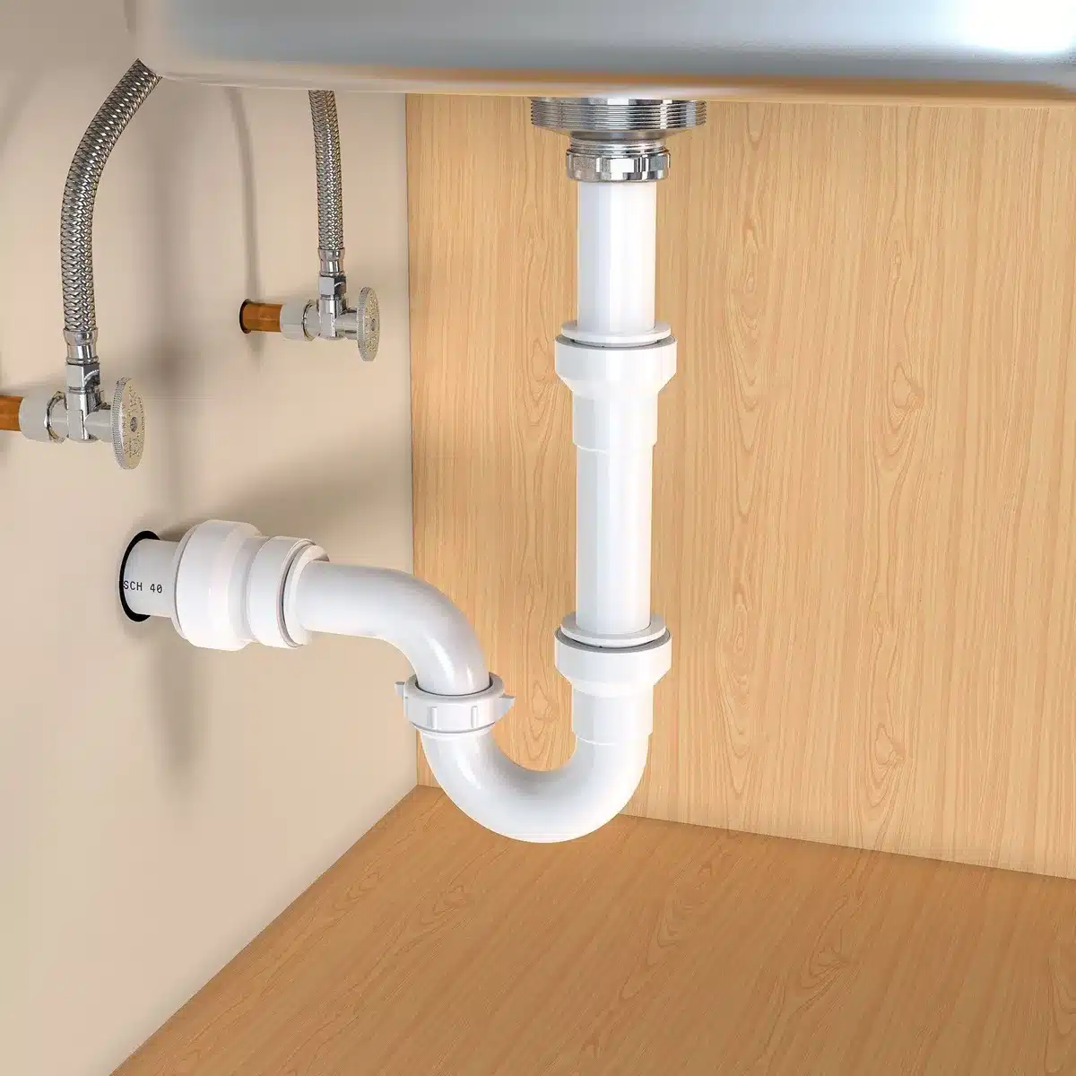 how to take apart under sink waste pipes