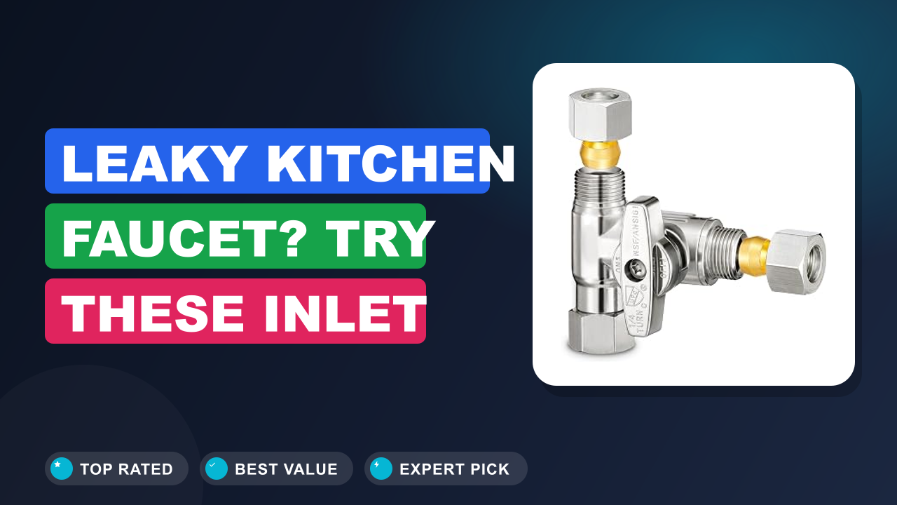 Leaky Kitchen Faucet? Try These Inlet Valves