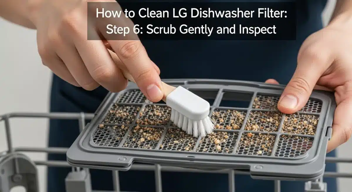 LG dishwasher filter cleaning