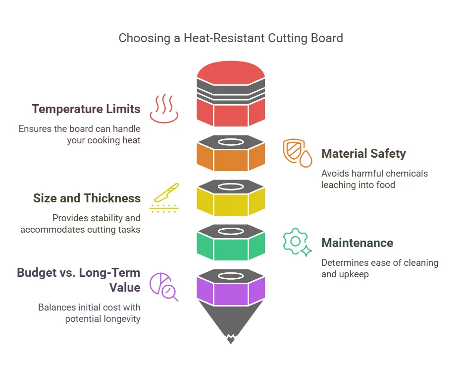 plastic cutting board heat damage factors