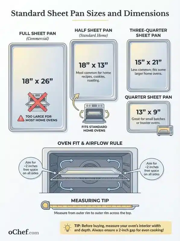 sheet pan dimensions