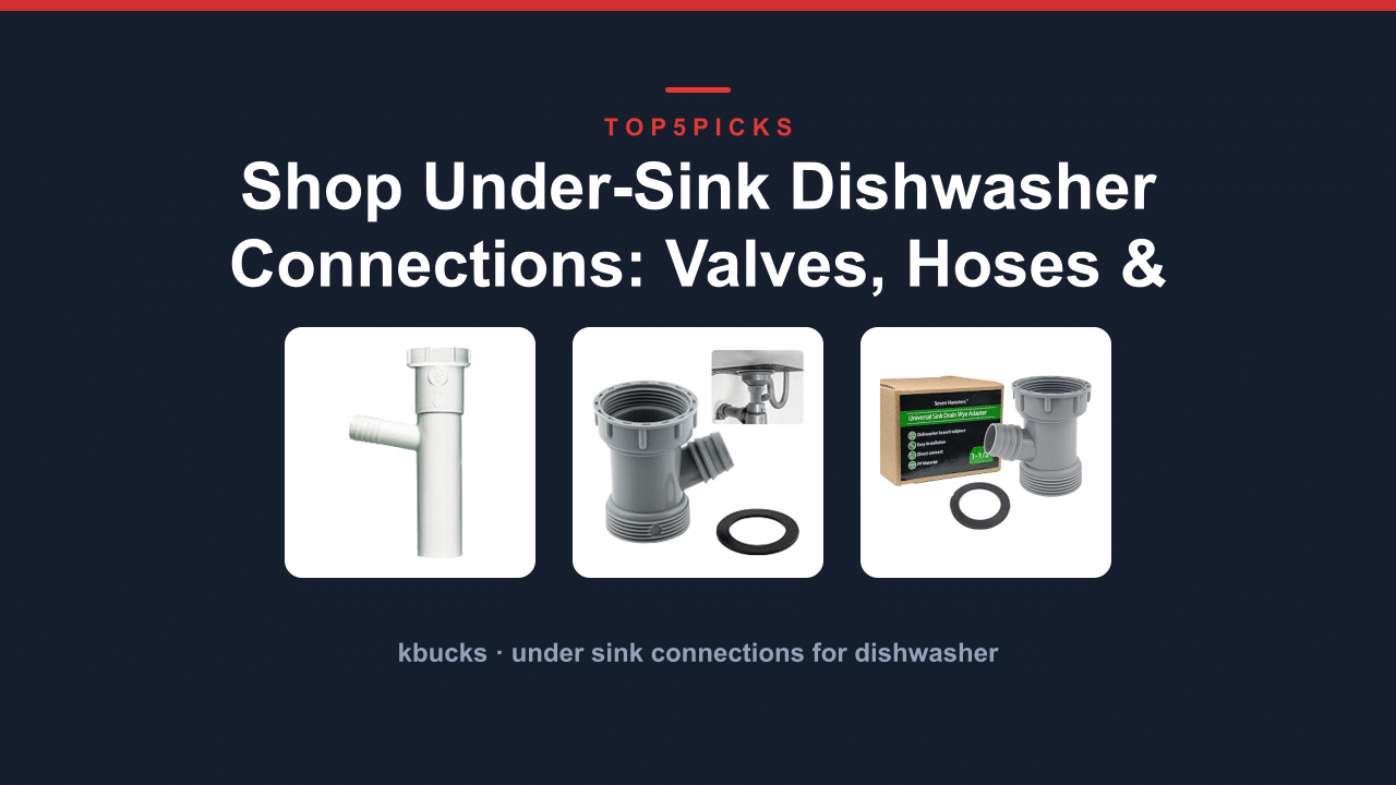 Shop Under-Sink Dishwasher Connections: Valves, Hoses & Kits