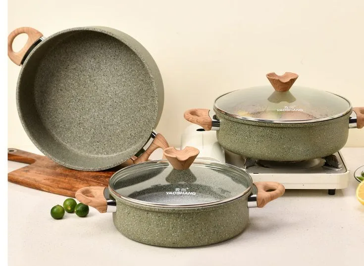 stainless steel cast iron nonstick pan