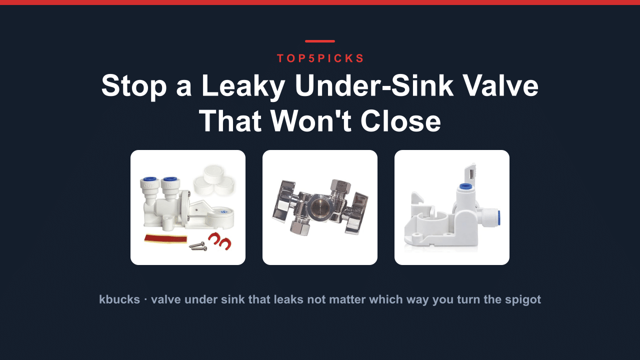Stop a Leaky Under-Sink Valve That Won't Close