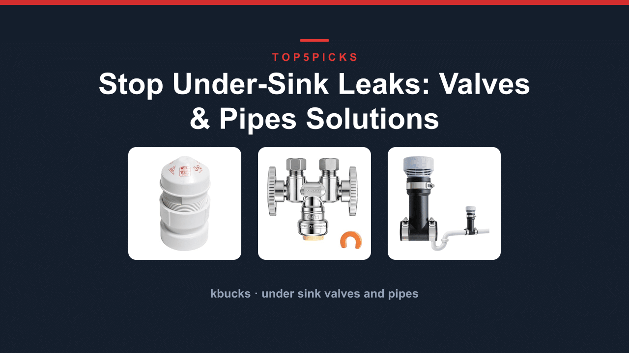 Stop Under-Sink Leaks: Valves & Pipes Solutions