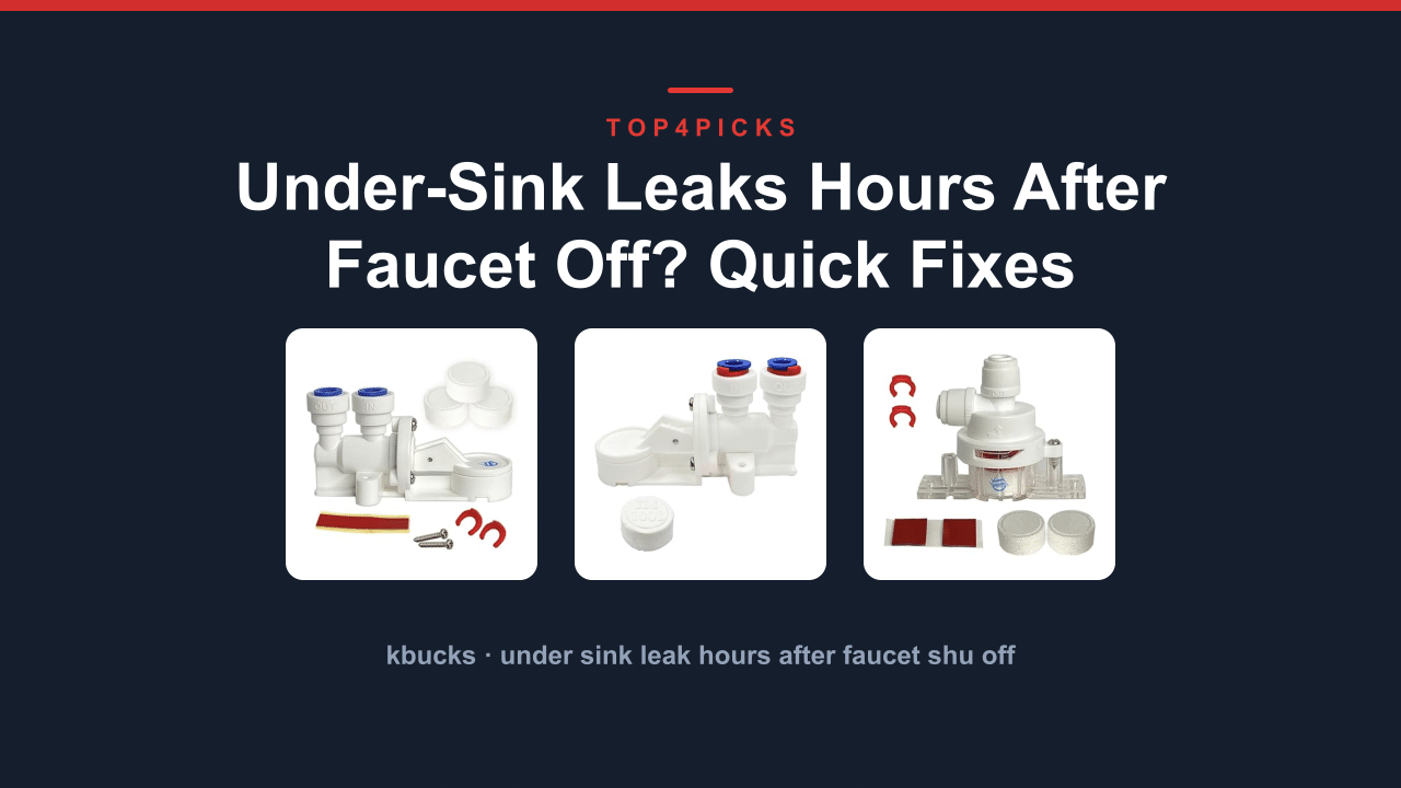Under-Sink Leaks Hours After Faucet Off? Quick Fixes