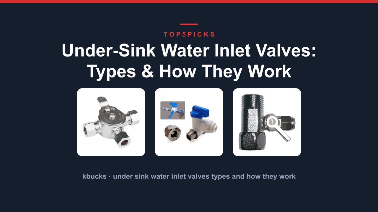 Under-Sink Water Inlet Valves: Types & How They Work