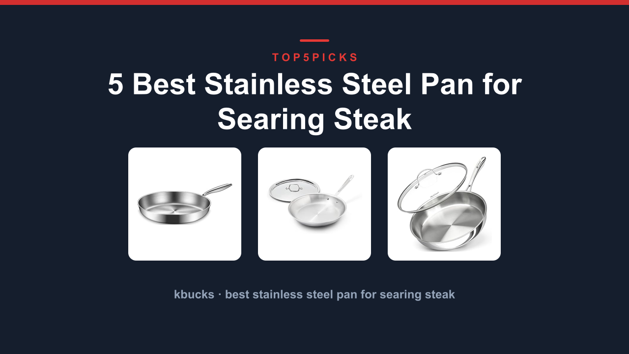5 Best Stainless Steel Pan for Searing Steak