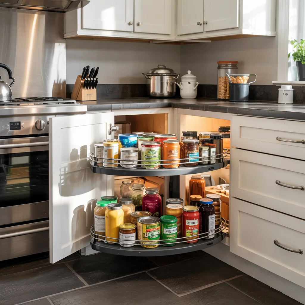 corner cabinet organizer checklist