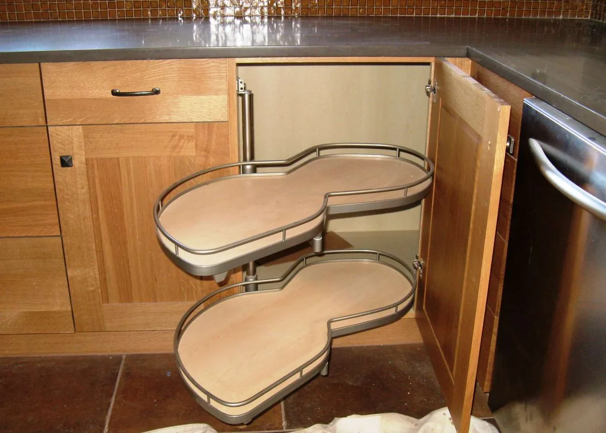corner cabinet organizer installation