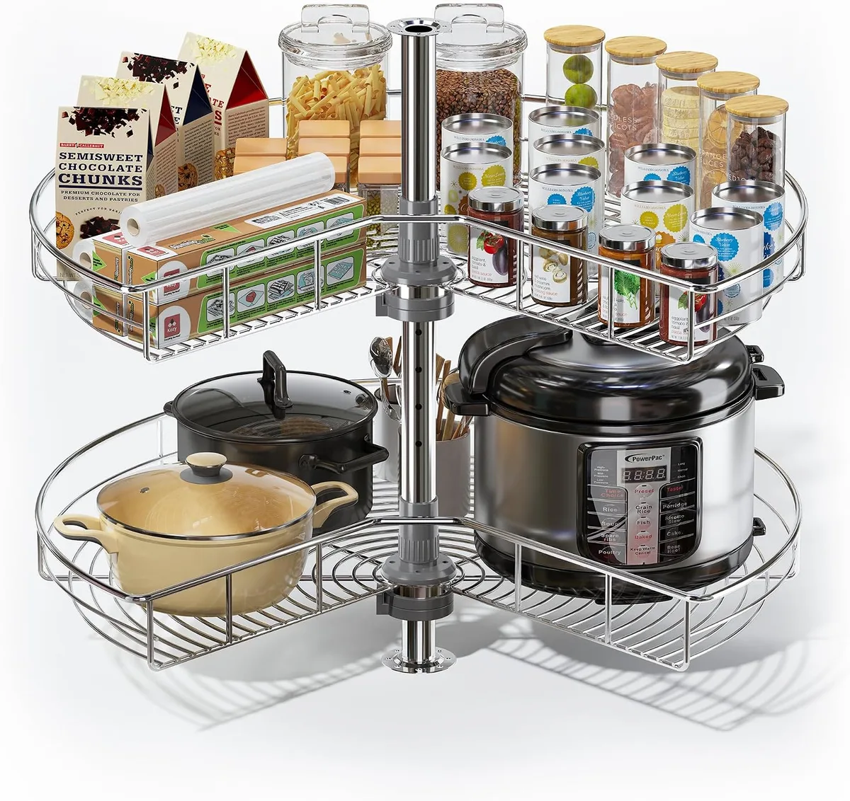 corner cabinet organizer materials comparison