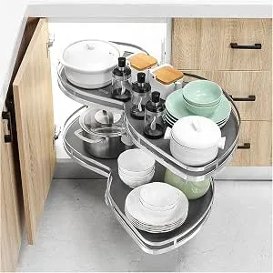 corner cabinet organizer types comparison