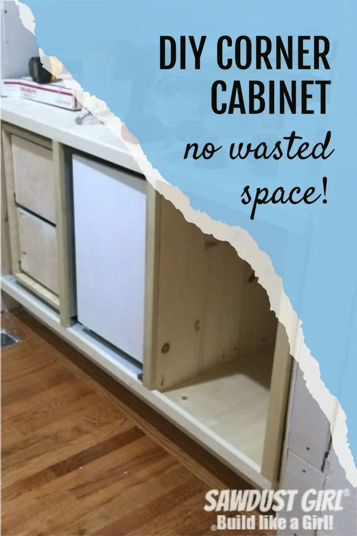 DIY corner cabinet organizer
