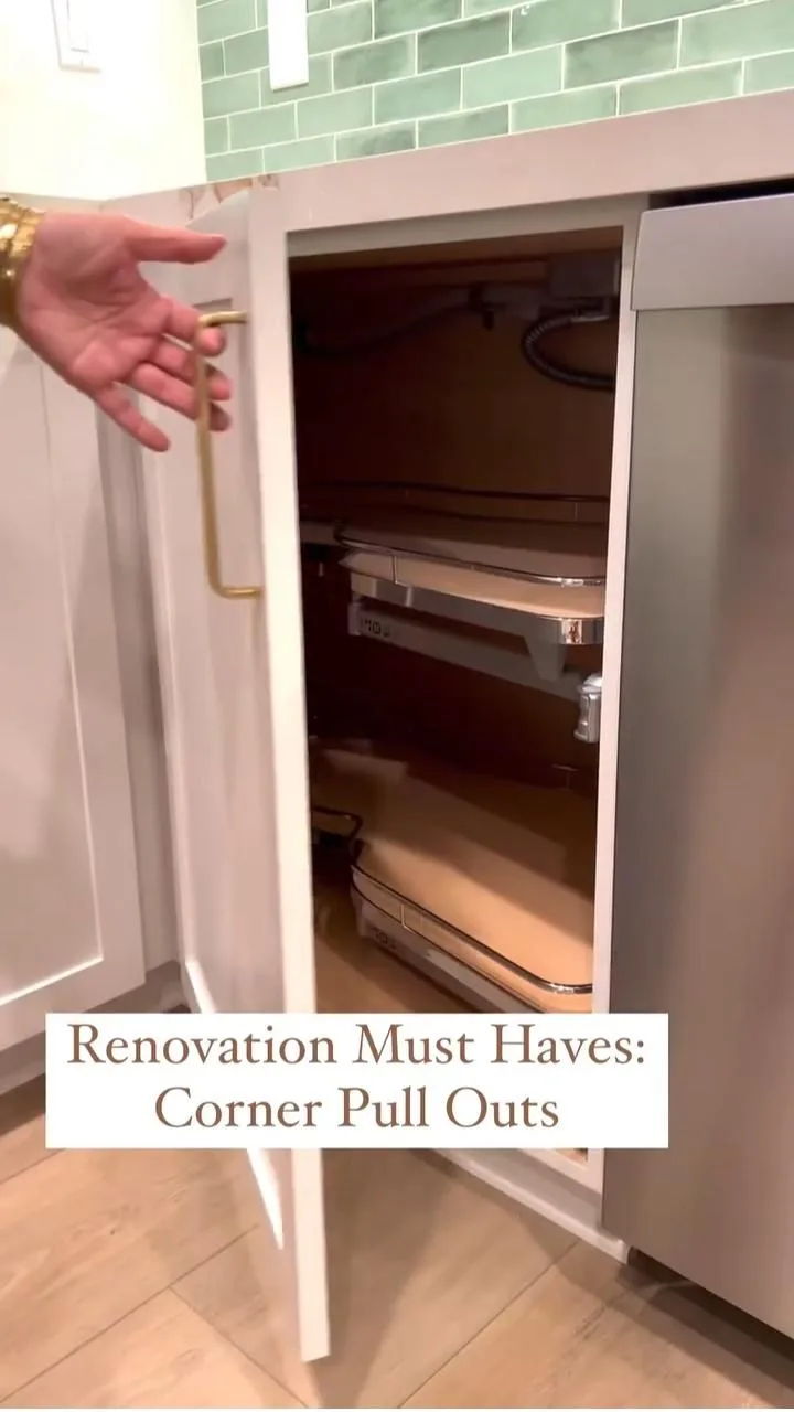 installing pull-out corner shelf