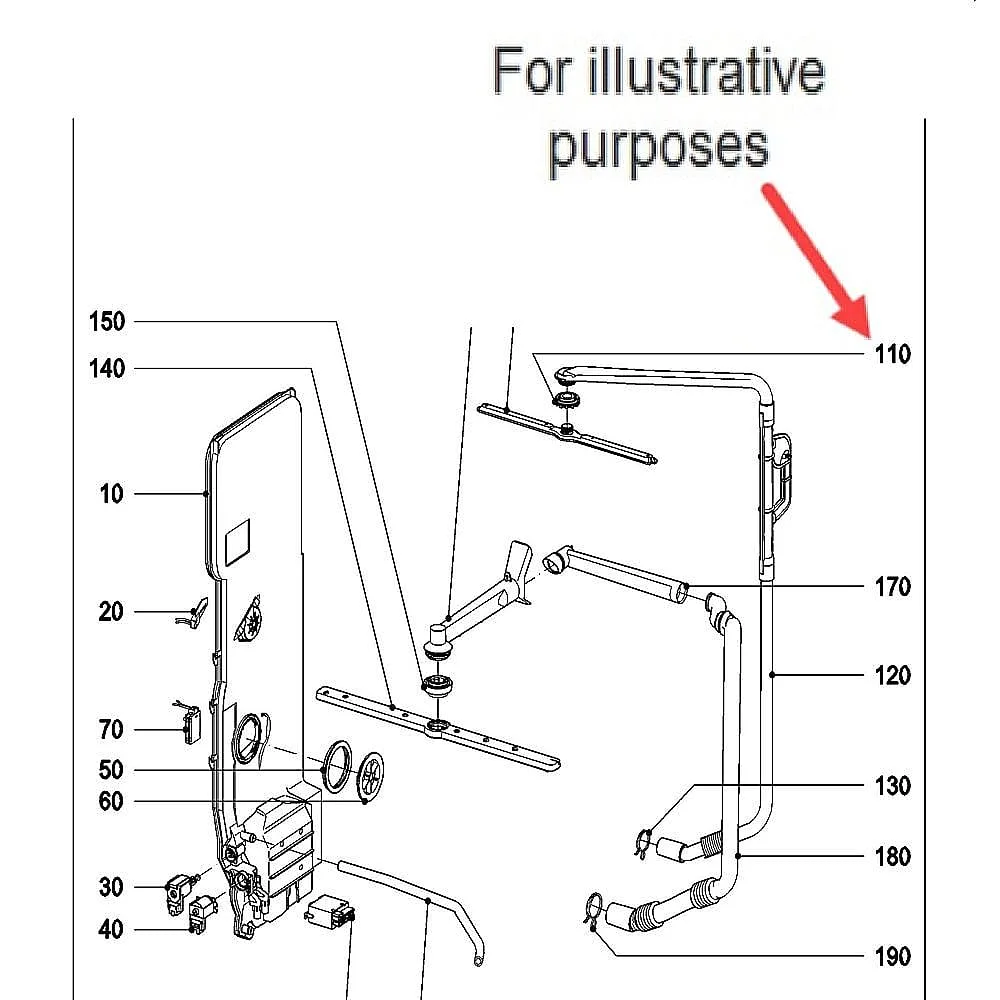 Miele dishwasher spray arm loose
