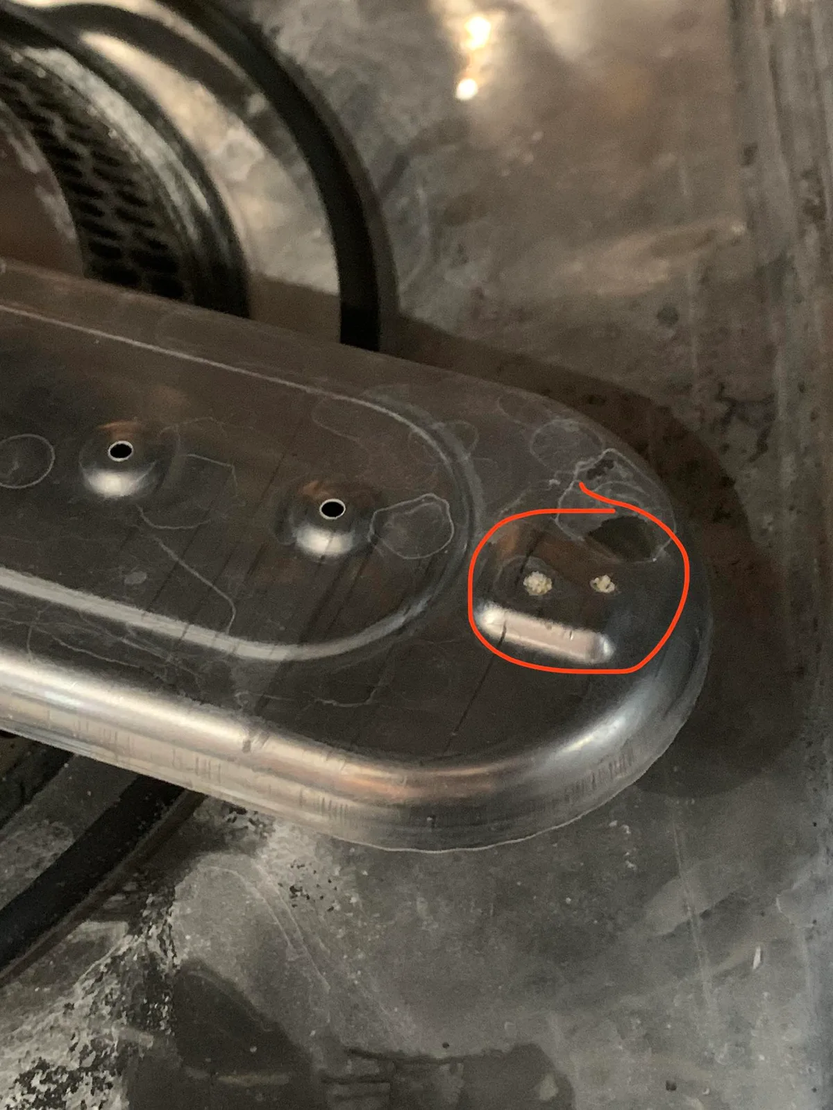 spray arm clog